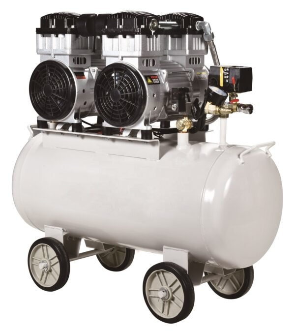 Dental Compressor SY-1200 2/65L 8 air bar Compressor Oilless Engine 2400W Portable Oil Free Air Compressor with 65L