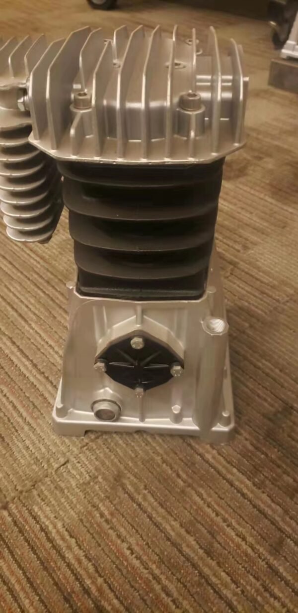 Gas Compressor Pump, Two Cylinder Compressor Head, Aluminum, Italian Compressed Air B2800 2HP Air Pump