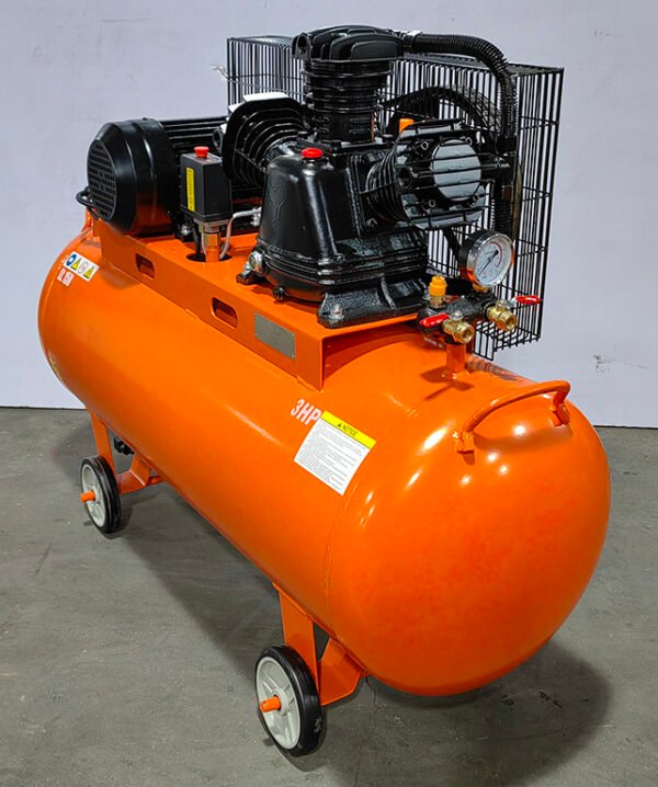 Thai Customized 3HP Three Cylinders W3065 Cast Iron Pump150 L air tank Portable Piston Air Compressor