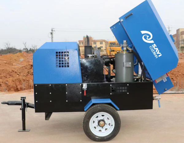 Factory Direct Selling Diesel YC Engine 375CFM 10bar Tier2 Mining Portable Screw Air Compressor