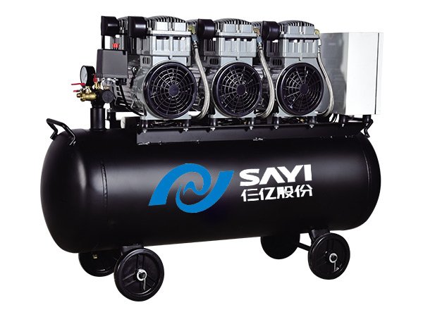 Quality Guarantee SY1200 3 140L Medical Dental Machines Compressor Oilless Engine Air Compressor
