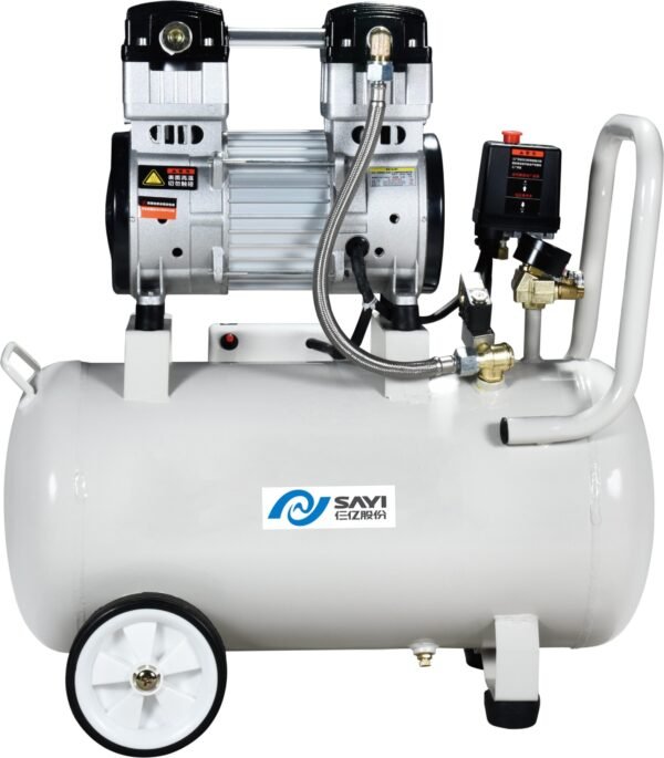 1200W Medical Dental Compressor movable oil free silent mute Air Compressor with 40 liter Air Tank