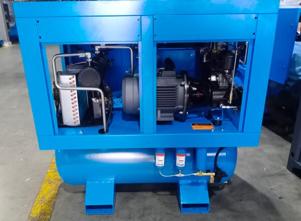 Customized Direct Selling SY-10 Fixed Speed Air End IP54 Motor 10 airbar 300L Air Tank All in 1 Screw Air Compressor