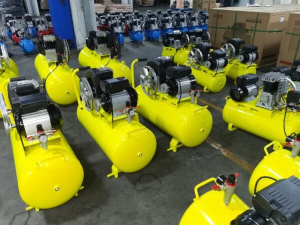 Egypt Customized SAYI AL2060 Italian Head Gas Compressor Pump Portable Air-Compressors Belt Driven 2HP Air Compressor 100L