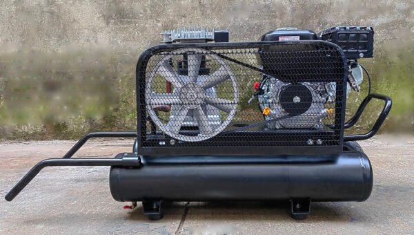 Sayiair Al2065 Customized 6.5HP 8bar Gasoline Engine 50lx2 100L double tank Air Compressor