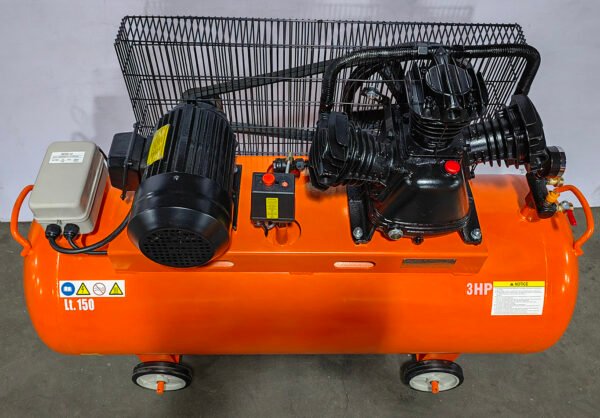 Thai Customized 3HP Three Cylinders W3065 Cast Iron Pump150 L air tank Portable Piston Air Compressor