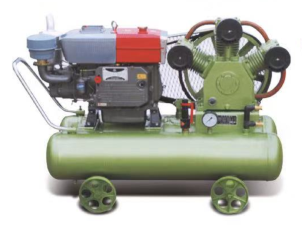 SAYI W3120 Cast Iron 3 Three Cylinder Compressor Diesel Gasoline 8 bar 20HP Piston Air Compressor 500L