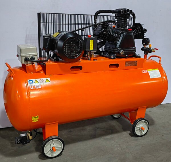 Thai Customized 3HP Three Cylinders W3065 Cast Iron Pump150 L air tank Portable Piston Air Compressor