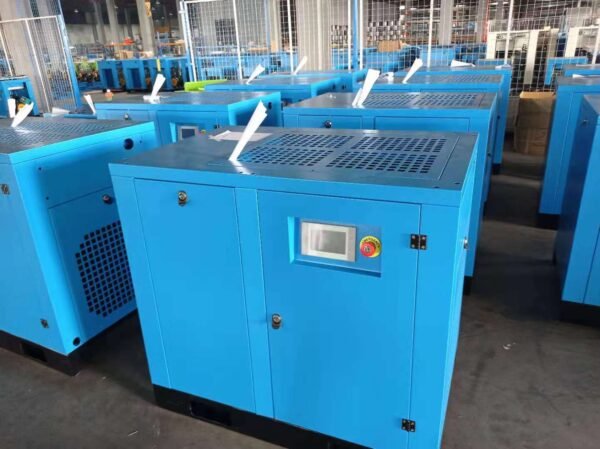 High quality factory direct selling working frequency load industrial single stage rotary Screw air compressor mining