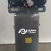 Sayiair V2080t CE Two Stage 5HP 12bar Cast Iron High Pressure Reciprocated Air Compressor with ASME Vertical Tank 230L