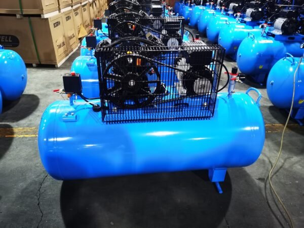 Customized SY-V2065H Two Cylinder Compressor Cast Iron Head 10 air bar 3HP High Pressure Air Compressor 200l
