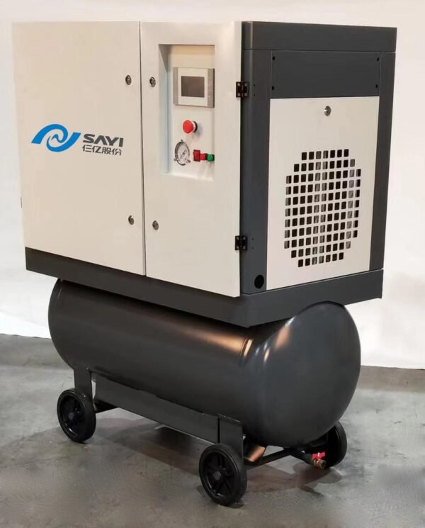 Factory Direct Selling All in One SY-10M 8bar IP55 Magnetic Motor 200l Air Dryer Screw Air Compressor 7.5Kw 3 in 1