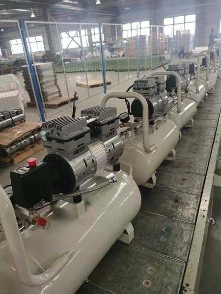 Oil-Less Mute Air Compressor SY1200 4/160L CE Approved Oil free Silent Air Compressor