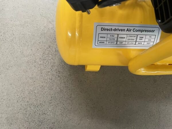 Hot selling New driven belt mini air compressor 12L tank 1 HP