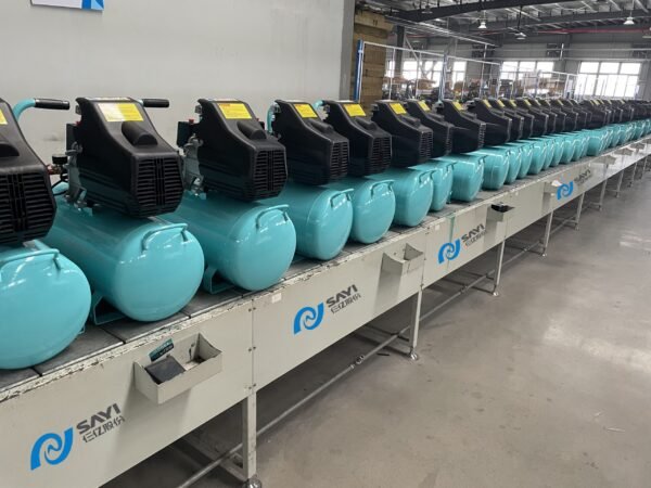 Customized Tiffany Blue 2550 8bar with 30 liter air tank direct driven air compressor