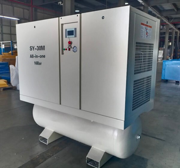 SAYIAIR 22KW 30HP 16bar 3PH Magnetic Frequency Motor Screw Air Compressor with Air Dryer Filter Tank 470L