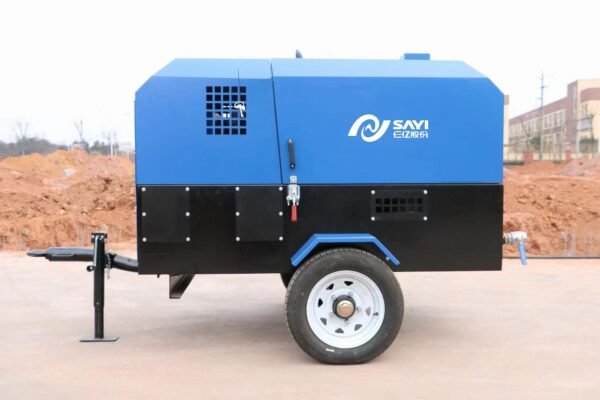 Factory Direct Selling Diesel YC Engine 375CFM 10bar Tier2 Mining Portable Screw Air Compressor