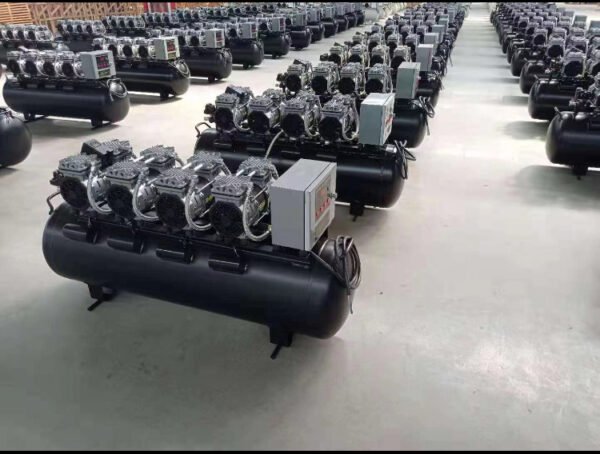 Factory wholesales 600 4/120L Dental Silent Oil Free Air Compressor Machine