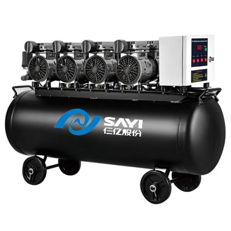 OEM 110V 415V Piston oil free 10 bar gas compressor pump dental 120 liter Air Tank 3200W air compressor