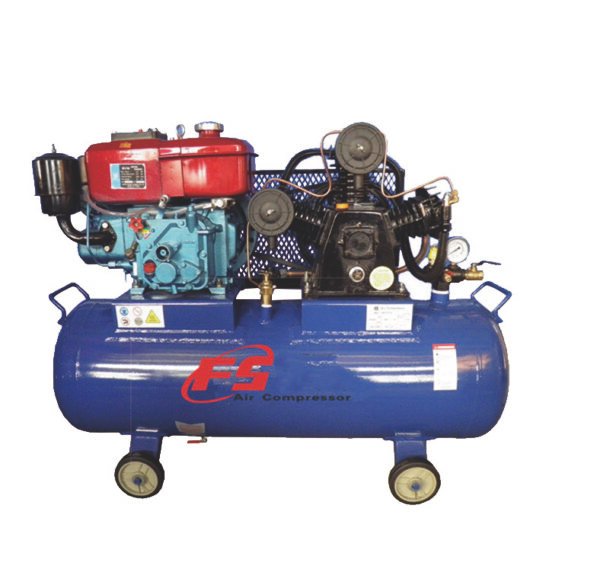 Competitive Price Sy-V2105D Diesel Engine Air Compressor 300l for Wild Plant Mining Rock Drilling