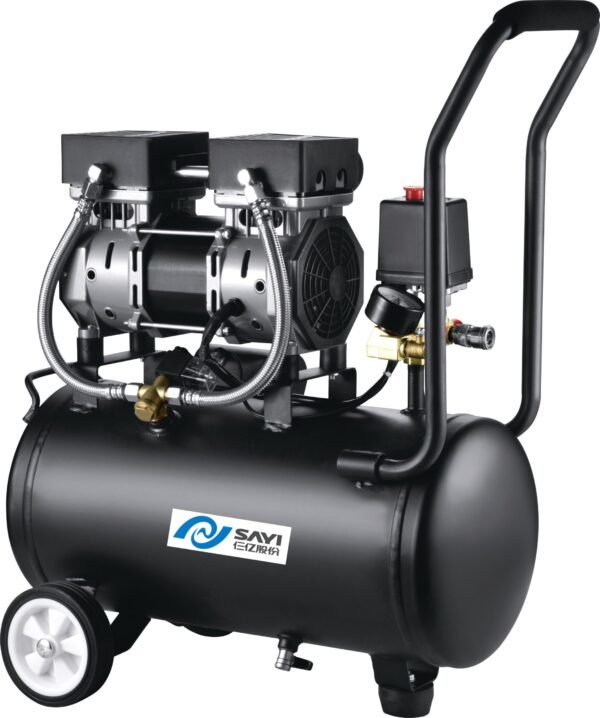 1200W Medical Dental Compressor movable oil free silent mute Air Compressor with 40 liter Air Tank