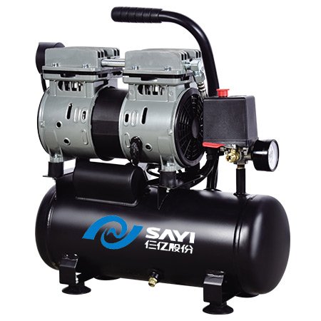 Popular Brand SAYI 550W Dental Compressor Copper Wire Oil Free Silent Air Compressor 9L