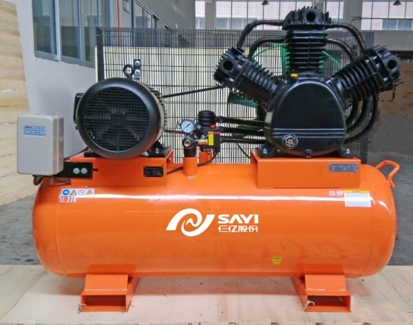 SAYI W3120 Cast Iron 3 Three Cylinder Compressor Diesel Gasoline 8 bar 20HP Piston Air Compressor 500L