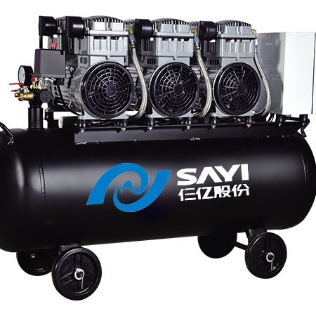 CE Approved Factory Wholesales SY1200 3/140L Piston Oil-Less Mute Oil free Silent Air Compressor