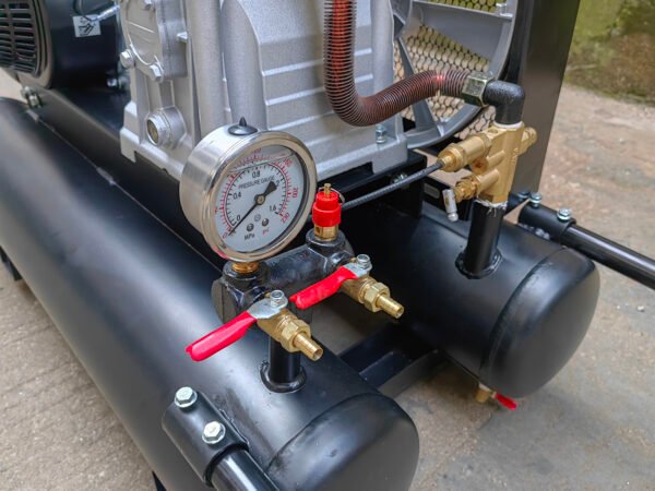 Sayiair Al2065 Customized 6.5HP 8bar Gasoline Engine 50lx2 100L double tank Air Compressor