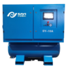 India Customized Laser Cutting SY-20HP Fixed Speed Air End IP54 Motor 16 bar 300L Air Tank All in 1 Screw Air Compressor