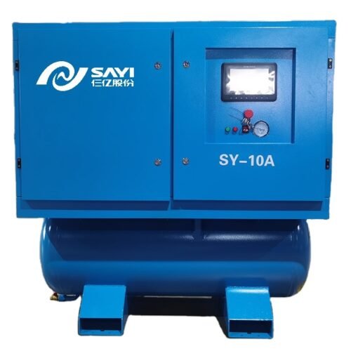 Customized Direct Selling SY-10 Fixed Speed Air End IP54 Motor 10 airbar 300L Air Tank All in 1 Screw Air Compressor