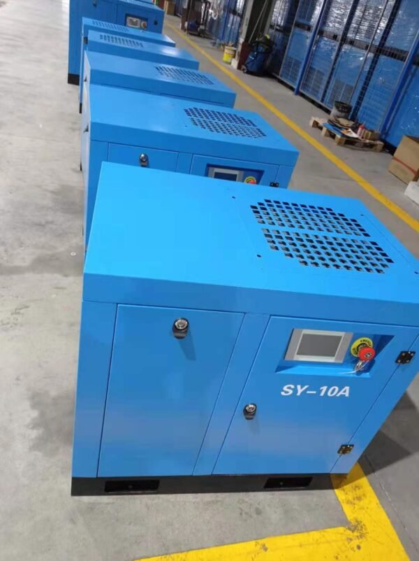 Factory Direct Selling 10HP 8 air bar Two Single stage Rotary Screw Air Compressor with Laser Cutting