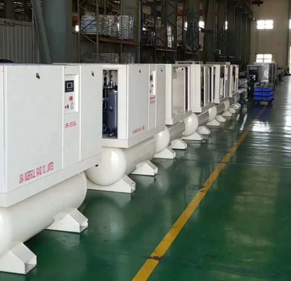 SY-20M Air End IP23 Magnetic Motor 16 airbar 400L Air Tank 3 in 1 Screw Air Compressor