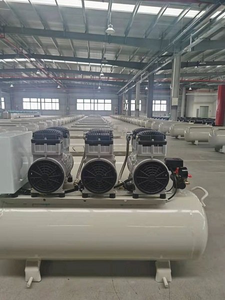 CE Approved Oil Free mute Clinical Dental Movable oilless silent Air Compressor SY800 2/50L