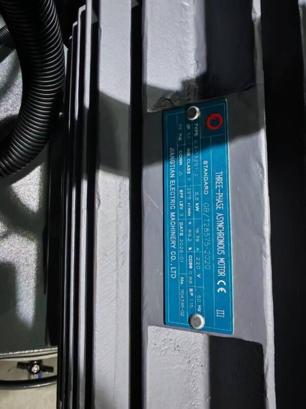 SAYI 5.5kw 7.5hp 8bar 100L Movable Fixed Speed Small Screw Air Compressor