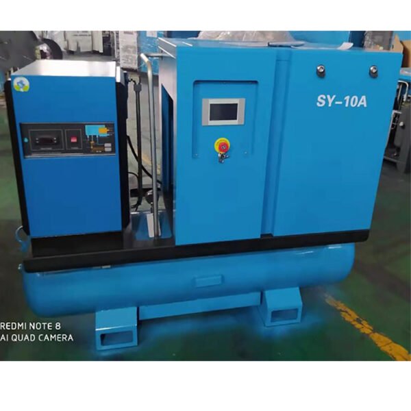 Hight Quality 10 HP Laser Cutting Construction High Pressure Variable Frequency Screw Air Compressor