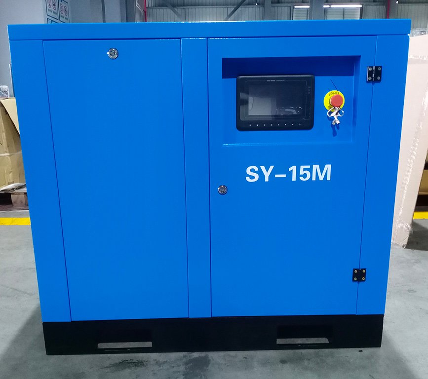 VSD Air Compressor Payback: When It Pays Off 2 VSD 15 HP rotary screw air compressor fitted with an Inovance variable frequency inverter