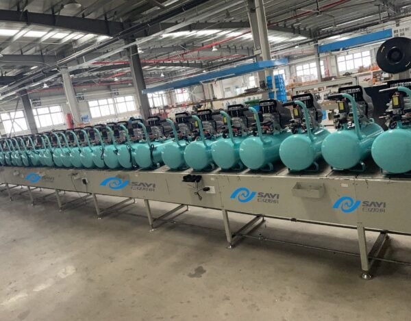 Customized Tiffany Blue 2550 8bar with 30 liter air tank direct driven air compressor