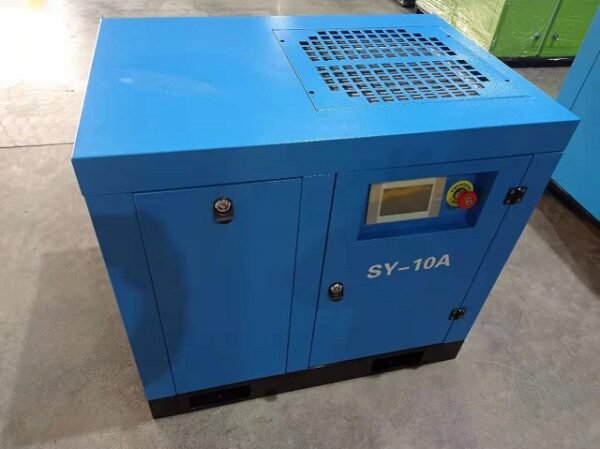 CE Approved SY-10A Single Stage Permanent Magnet Frequency Air Dryer Screw Air Compressor