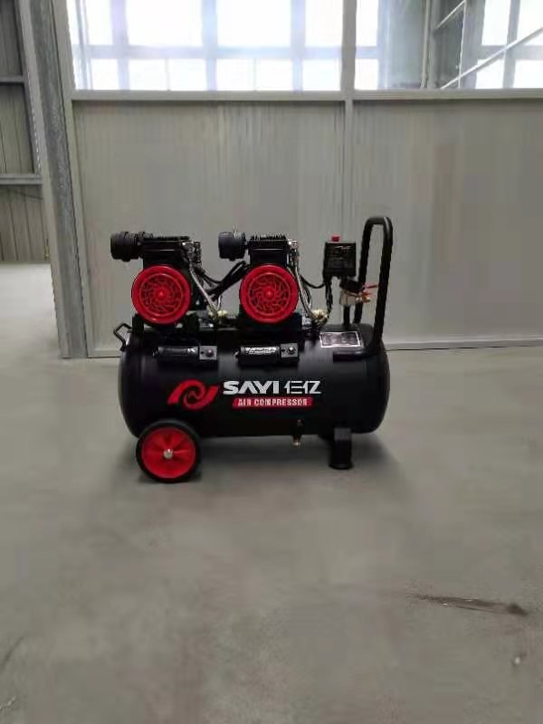 TOP Quality Oilless Engine 1200W Mute Motor Portable Industrial Silent Oil Free Air Compressor with 50L 600 2