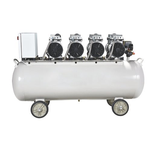 High quality SY600 4/120L Oil free Silent Clean Air Oilless Clinical Dental Movable Air Compressor