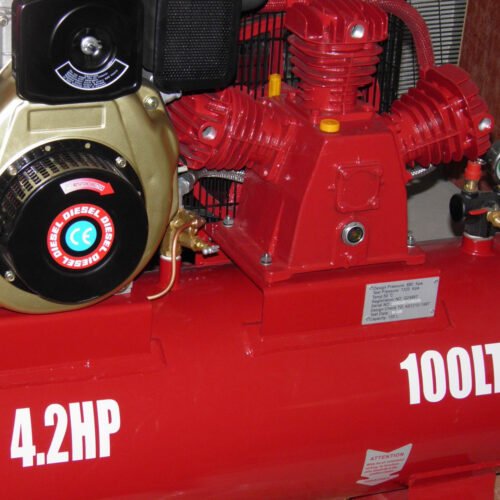 Multi-function 5.5HP SY-W3065D Diesel Engine Compressor 185 cfm with 70L Air Tank