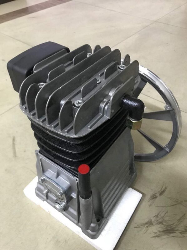 Gas Compressor Pump, Two Cylinder Compressor Head, Aluminum, Italian Compressed Air B2800 2HP Air Pump