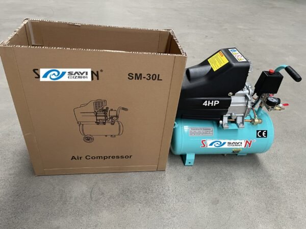 Customized Tiffany Blue 2550 8bar with 30 liter air tank direct driven air compressor