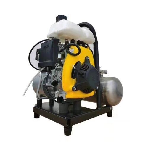 Direct Selling Patent Hua Sheng Portable Gasoline Engine 2HP Diving Oil-Free Air Compressor Stainless Air Tank 7L