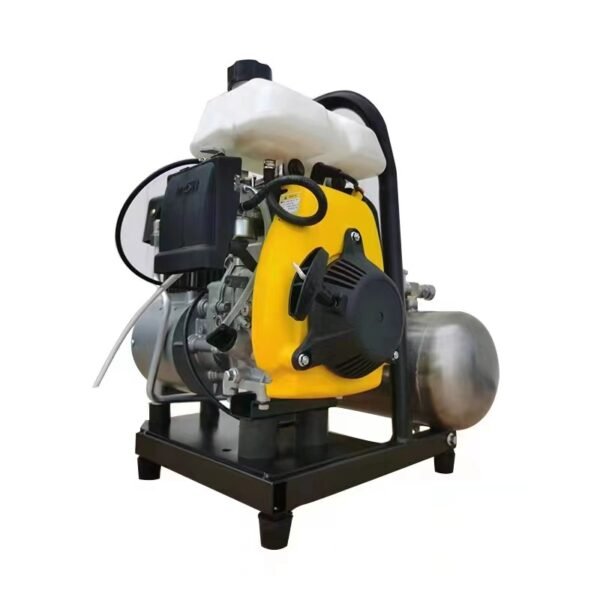 Direct Selling Patent Hua Sheng Portable Gasoline Engine 2HP Diving Oil-Free Air Compressor Stainless Air Tank 7L