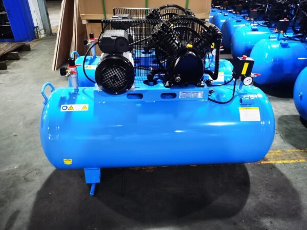 Customized SY-V2065H Two Cylinder Compressor Cast Iron Head 10 air bar 3HP High Pressure Air Compressor 200l
