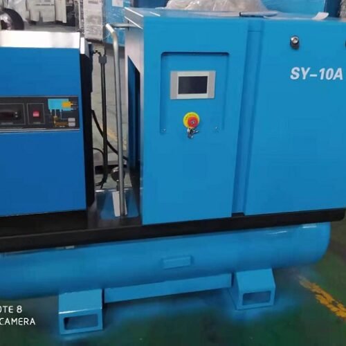 Hight Quality industrial High Pressure Variable Frequency 10HP Screw Air Compressor PM synchronous vsd laser cutting 3 in 1