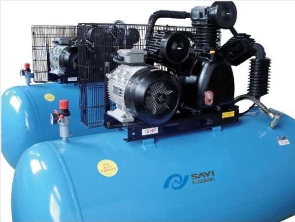 China Supplier SY-W2100T Two Cylinder Compressor Head Silencioso 1000l Tank 10HP High Pressure Air Compressor Machine