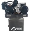 Sayiair V2080t CE Two Stage 5HP 12bar Cast Iron High Pressure Reciprocated Air Compressor with ASME Vertical Tank 230L